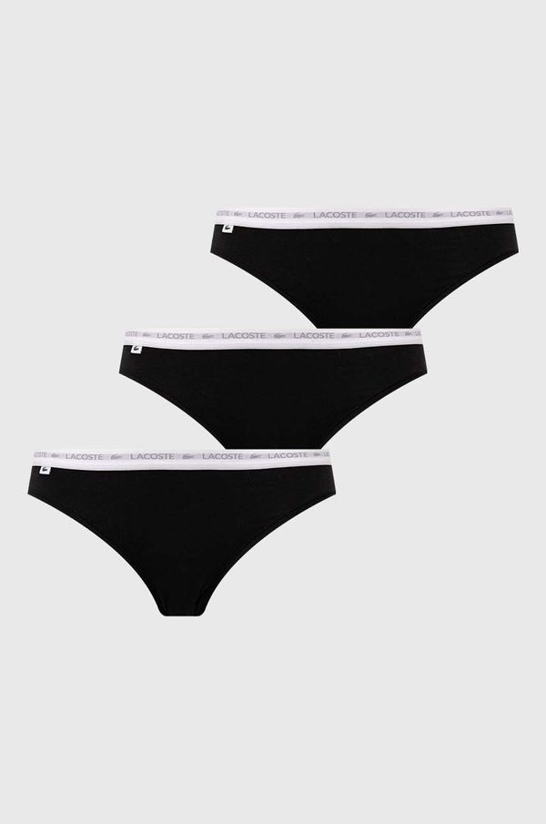 Lacoste Gaćice Lacoste 3-pack boja: crna