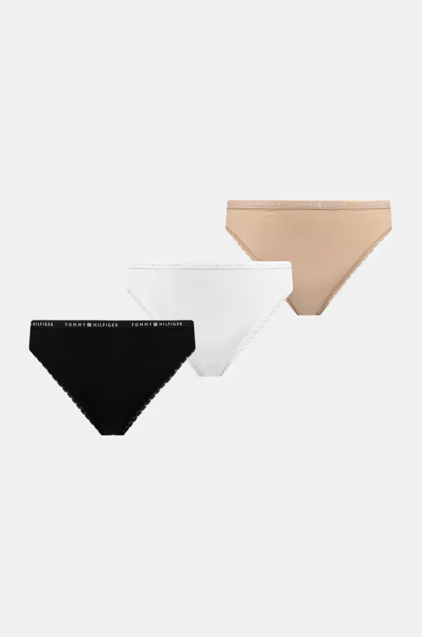Tommy Hilfiger Gaćice Tommy Hilfiger 3-pack boja: crna, od čipke, UW0UW05933