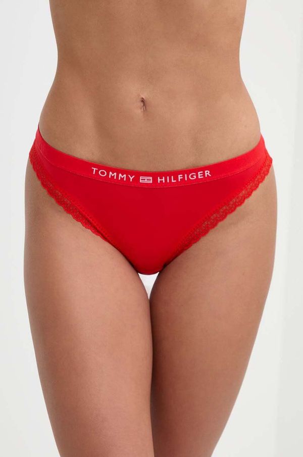 Tommy Hilfiger Gaćice Tommy Hilfiger boja: crvena, od čipke