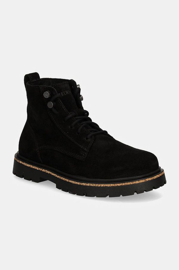 Birkenstock Gležnjače Birkenstock Highwood Lace Mid za žene, boja: crna, ravni potplat, 1028893