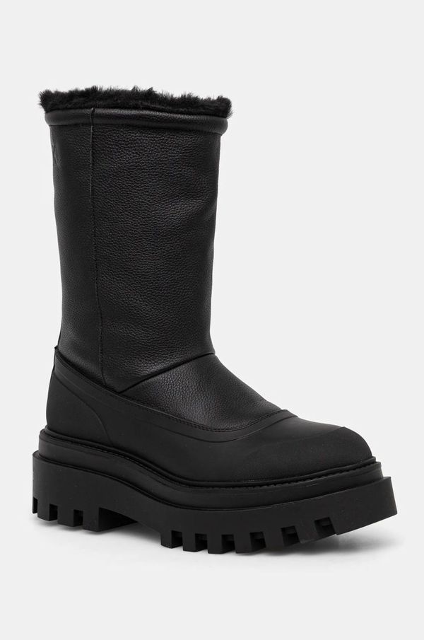 Calvin Klein Jeans Gležnjače Calvin Klein Jeans FLATFORM CHELSEA BOOT PADDED za žene, boja: crna, ravni potplat, s toplom podstavom, YW0YW01558