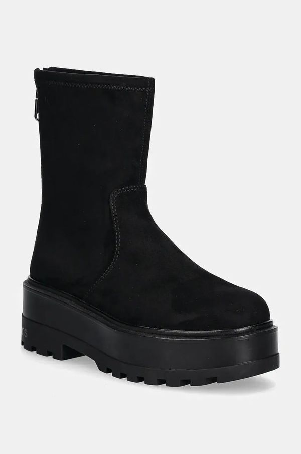 Calvin Klein Jeans Gležnjače Calvin Klein Jeans FLATFORM ZIP MG SS za žene, boja: crna, s platformom, YW0YW01602