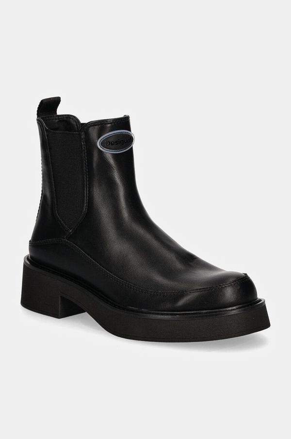 Desigual Gležnjače Desigual LENA za žene, boja: crna, s platformom, 24WSTP05 2000