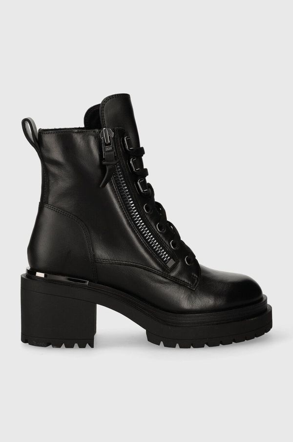 DKNY Gležnjače Dkny Philippa za žene, boja: crna, s debelom potpeticom, K3341093