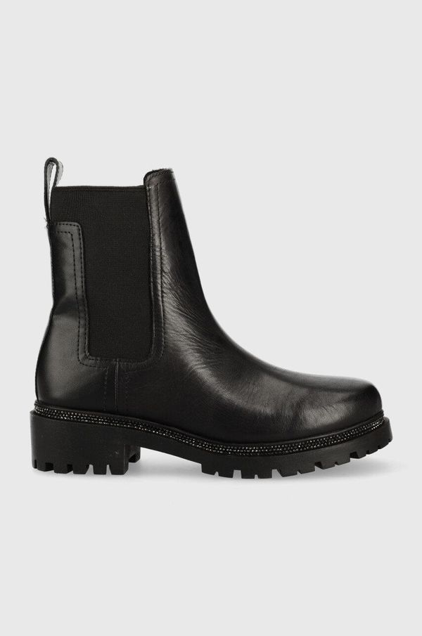DKNY Gležnjače Dkny Rick za žene, boja: crna, ravna potpetica