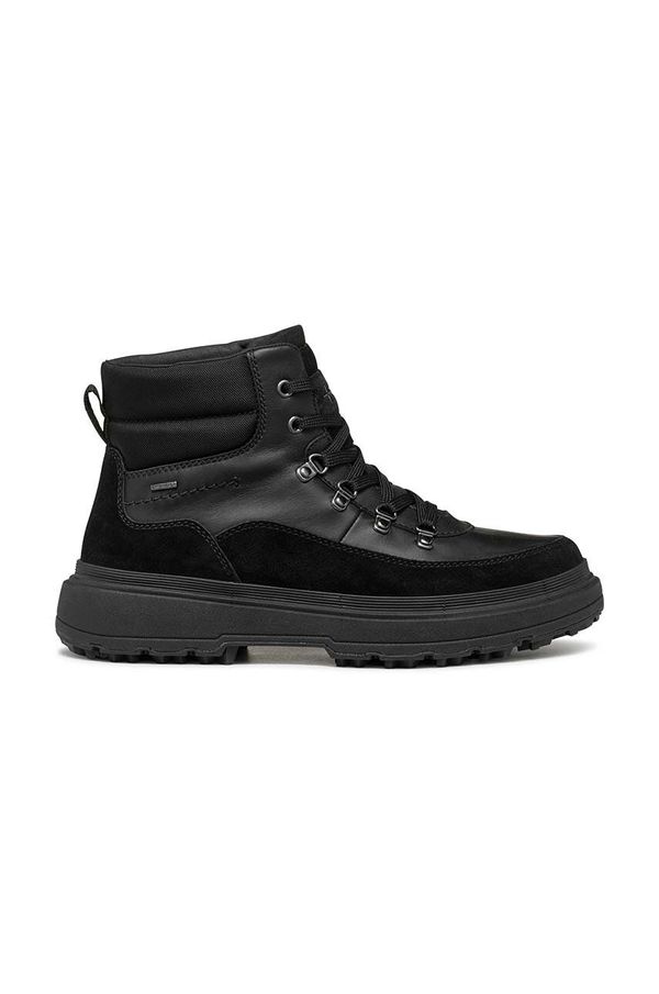Geox Gležnjače Geox D LAMIDIE + GRIP ABX boja: crna, ravni potplat, D46XMA 02285 C9999