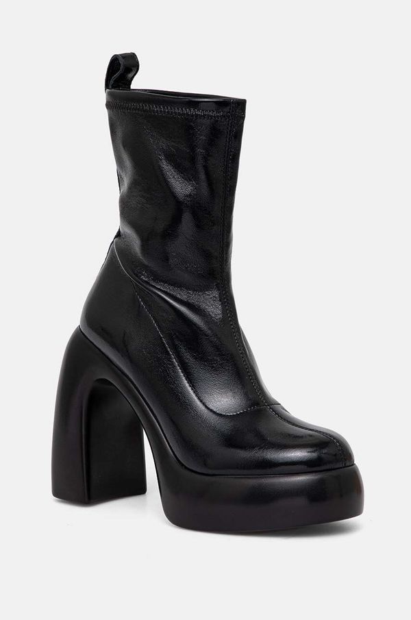 Karl Lagerfeld Gležnjače Karl Lagerfeld ASTRAGON HI za žene, boja: crna, s debelom potpeticom, KL33760