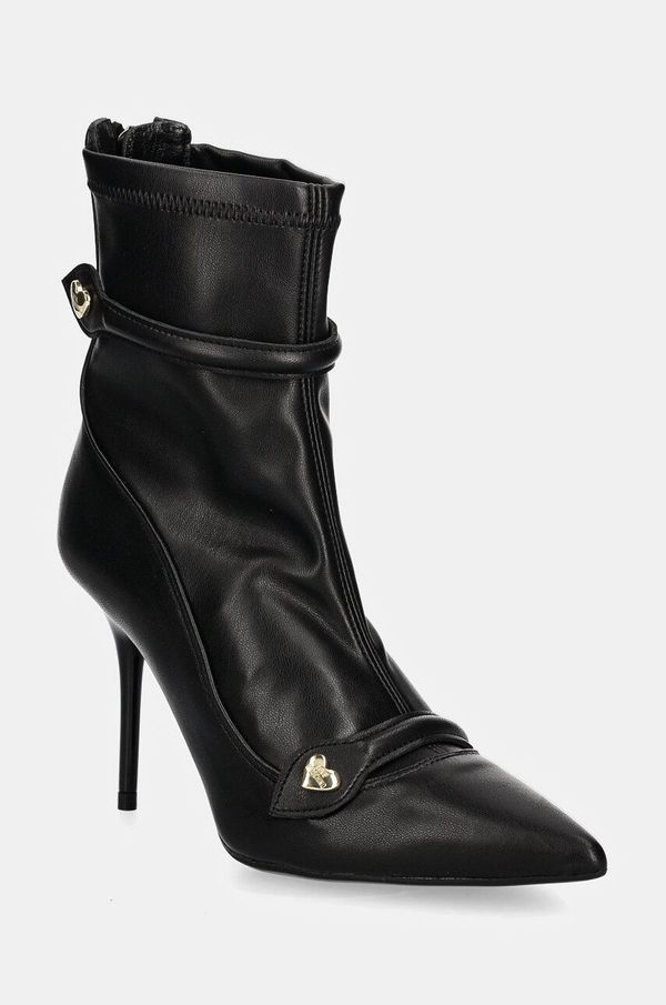 Love Moschino Gležnjače Love Moschino za žene, boja: crna, s tankom potpeticom, JA21099G0LIEZ000