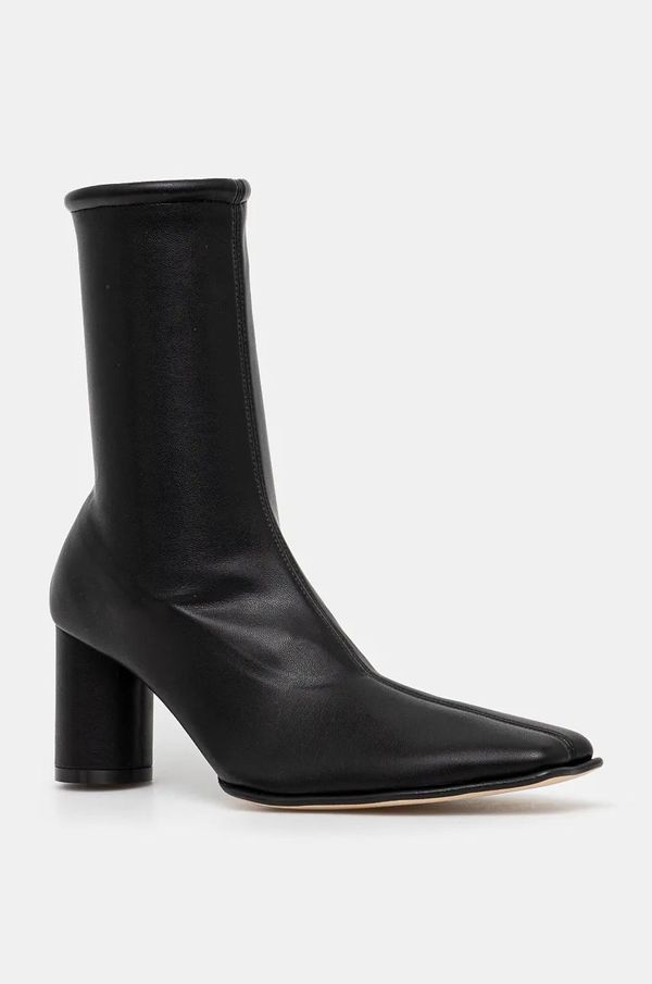 MM6 Maison Margiela Gležnjače MM6 Maison Margiela za žene, boja: crna, s debelom potpeticom, S66WU0120.P7973