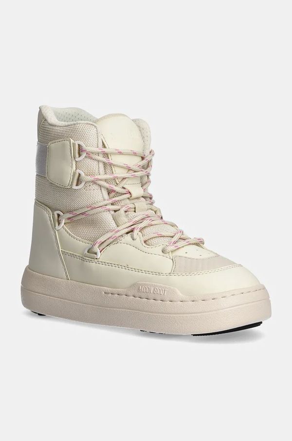 Moon Boot Gležnjače Moon Boot MB PARK SNEAKER BOOT boja: bež, ravni potplat, sa srednje toplom podstavom, 80D2470060 L002