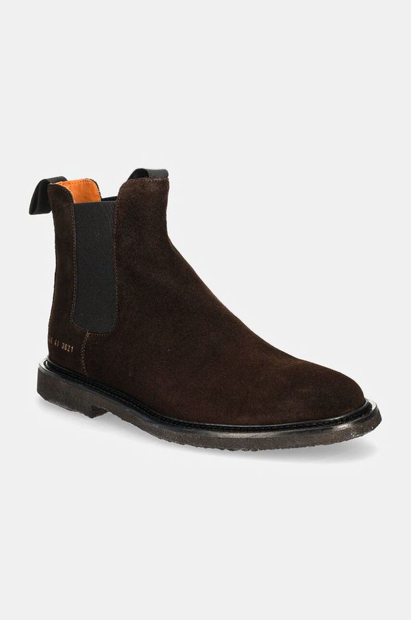 Common Projects Gležnjače od brušene kože Common Projects Chelsea in Waxed Suede za muškarce, boja: smeđa, 2446