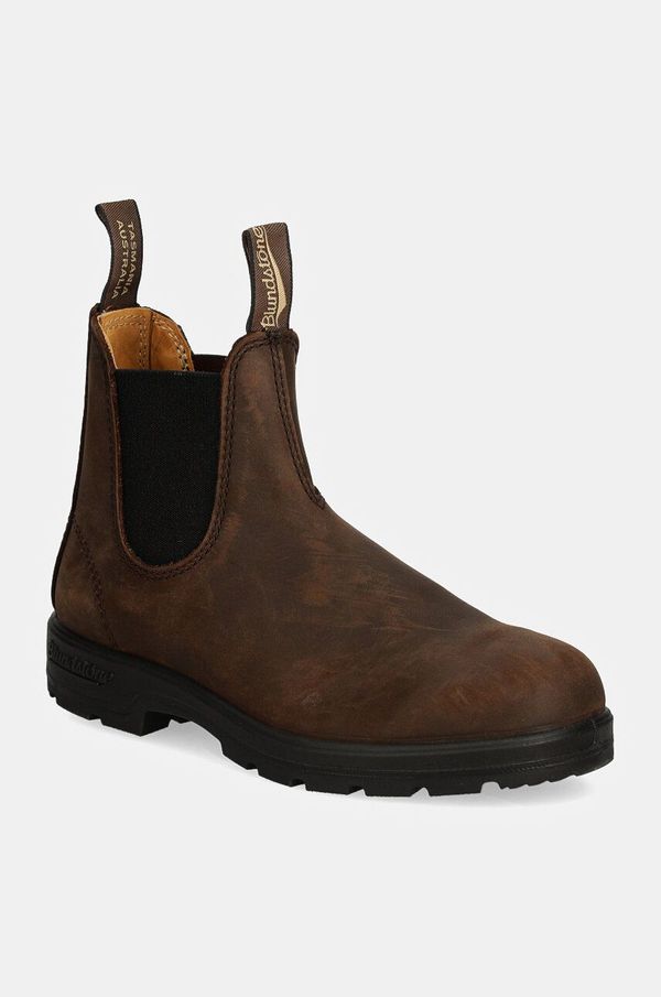 Blundstone Gležnjače od nubuk kože Blundstone boja: smeđa, ravni potplat, 2340