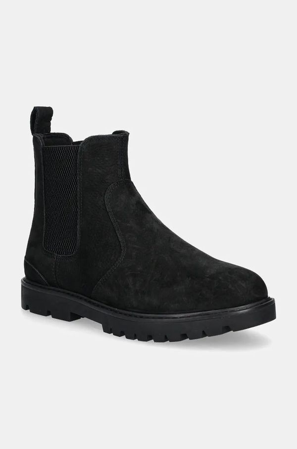 Toms Gležnjače od nubuk kože Toms GRIFFIN boja: crna, 10021376