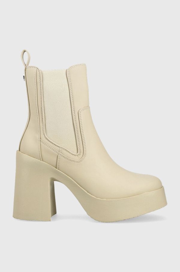 Steve Madden Gležnjače Steve Madden Climate za žene, boja: bež, s debelom petom
