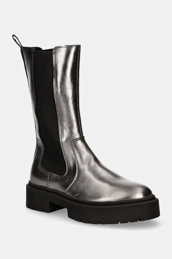 Steve Madden Gležnjače Steve Madden Ginny za žene, boja: srebrna, ravni potplat, SM11003332