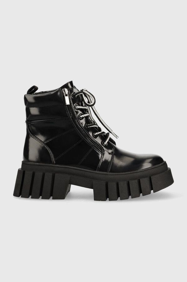 Steve Madden Gležnjače Steve Madden Incredible za žene, boja: crna, s platformom, s polutoplom podstavom