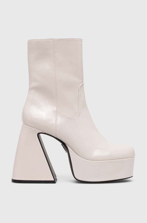 Steve Madden Gležnjače Steve Madden Profuse za žene, boja: bež, s debelom potpeticom, SM11002324