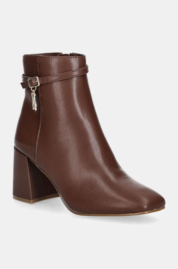 Steve Madden Gležnjače Steve Madden Risa-E za žene, boja: smeđa, s debelom potpeticom, SM19000116