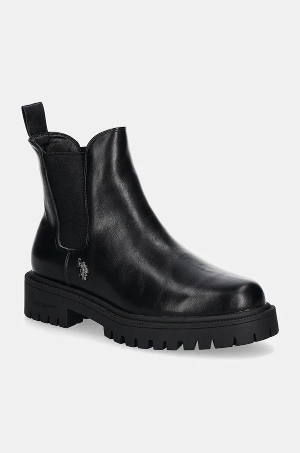 U.S. Polo Assn. Gležnjače U.S. Polo Assn. KARMA za žene, boja: crna, s platformom, KARMA013W/DY1