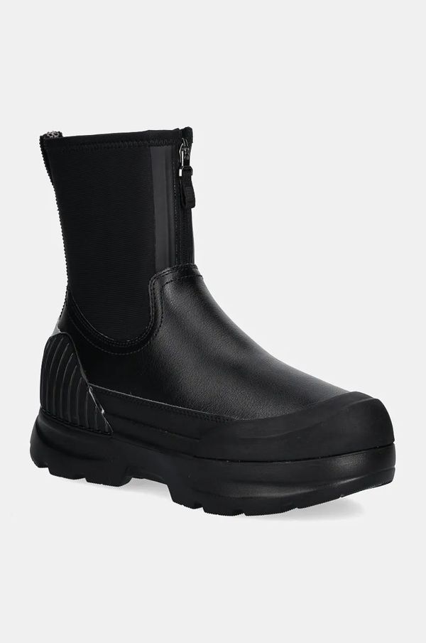 Ugg Gležnjače UGG Neumel X Zip za žene, boja: crna, s platformom, sa srednje toplom podstavom, 1158235-BLK