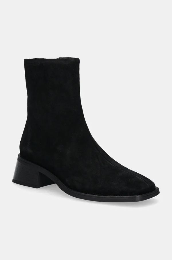 Vagabond Shoemakers Gležnječe od brušene kože Vagabond Shoemakers BLANCA za žene, boja: crna, s debelom potpeticom, 5217-240-20