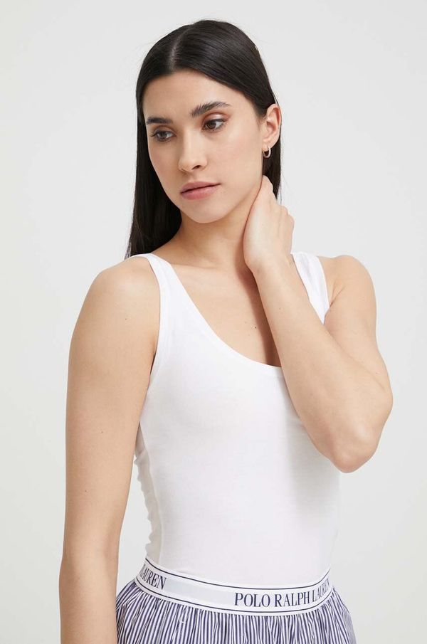 Polo Ralph Lauren Gornji dio pidžame - top Polo Ralph Lauren boja: bijela