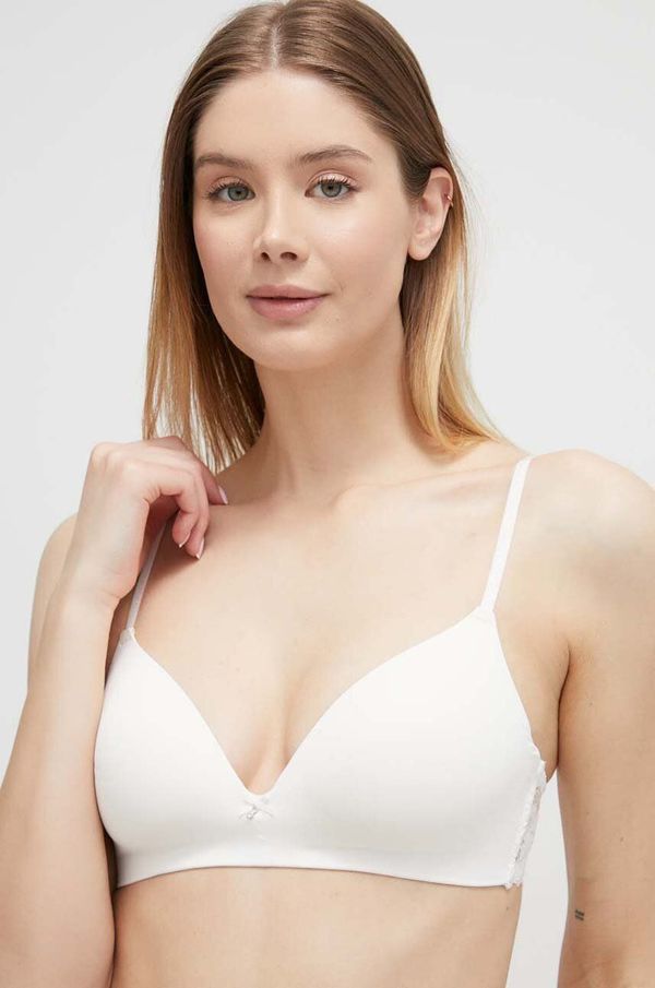 women'secret Grudnjak women'secret FEMININE MICRO boja: bijela, čipkasti, bez uzorka, 3547643.3547646