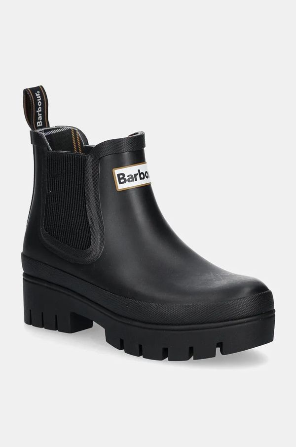 Barbour Gumene čizme Barbour Halton za žene, boja: crna, LRF0100BK11