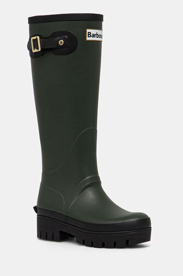 Barbour Gumene čizme Barbour Snowdon za žene, boja: zelena, LRF0101OL12