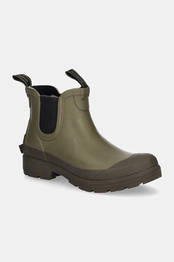 Barbour Gumene čizme Barbour Storm za muškarce, boja: zelena, MRF0033OL92