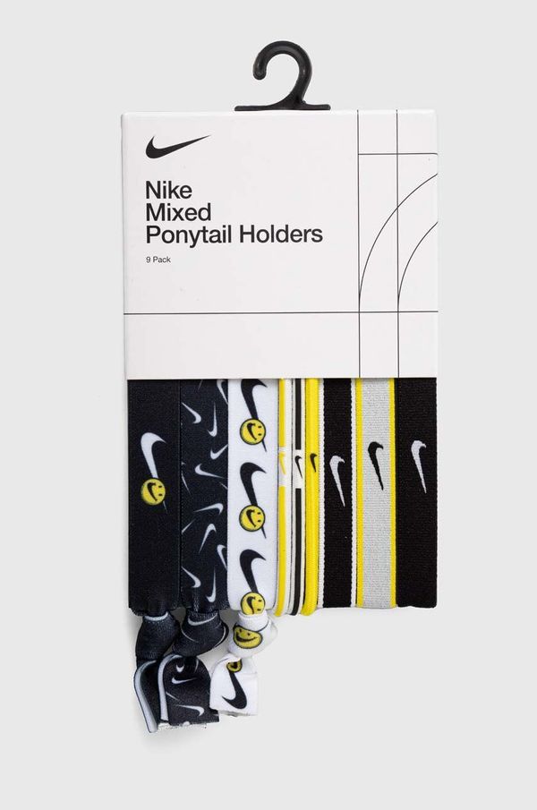 Nike Gumice za kosu Nike 9-pack boja: crna
