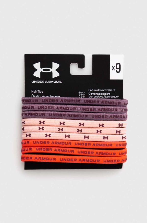 Under Armour Gumice za kosu Under Armour 9-pack boja: ružičasta