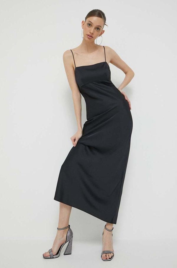 Abercrombie & Fitch Haljina Abercrombie & Fitch boja: crna, maxi, uske