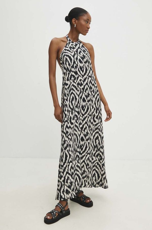 Answear Lab Haljina Answear Lab boja: crna, maxi, oversize
