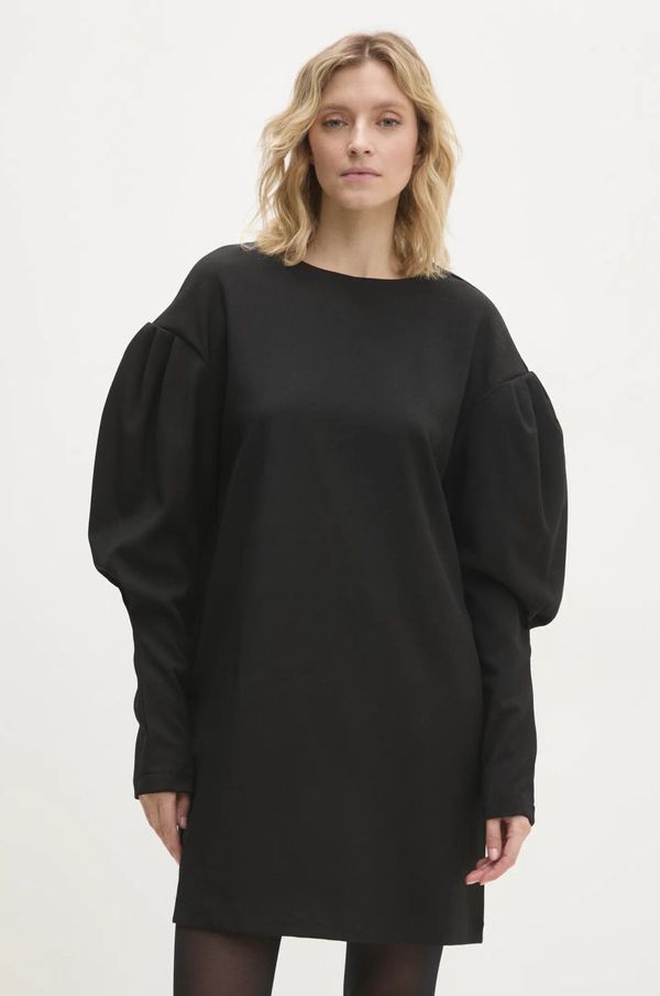 Answear Lab Haljina Answear Lab boja: crna, mini, oversize