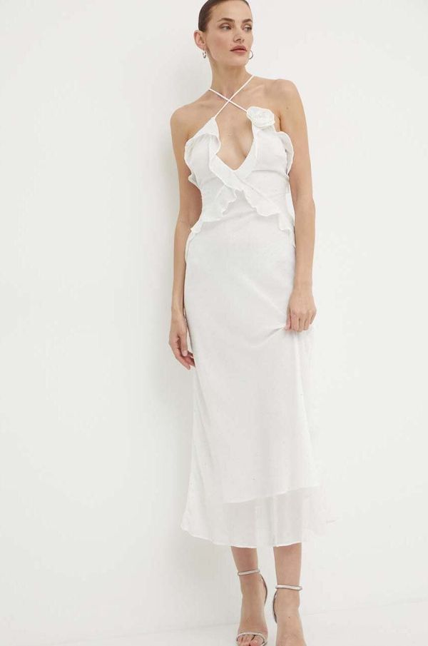 Bardot Haljina Bardot OLEA boja: bijela, maxi, uska, 59176DB1