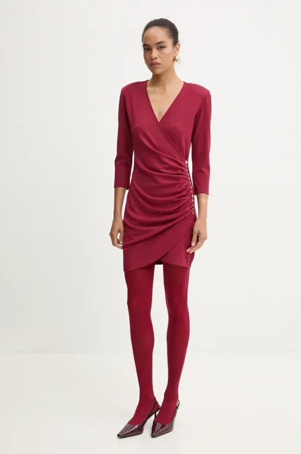 Blugirl Blumarine Haljina Blugirl Blumarine boja: bordo, mini, uska, RF4180.J4762