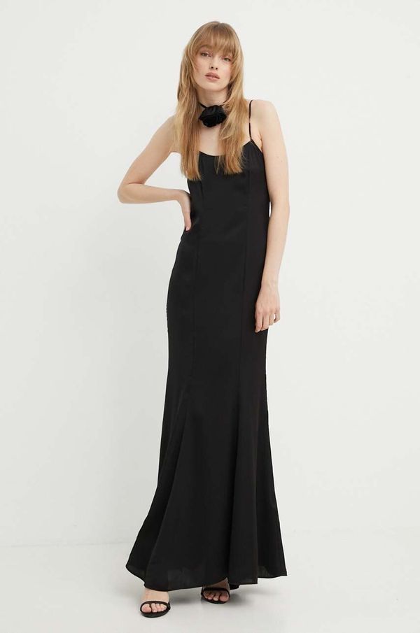 Blugirl Blumarine Haljina Blugirl Blumarine boja: crna, maxi, ravna, RA4122.T1942