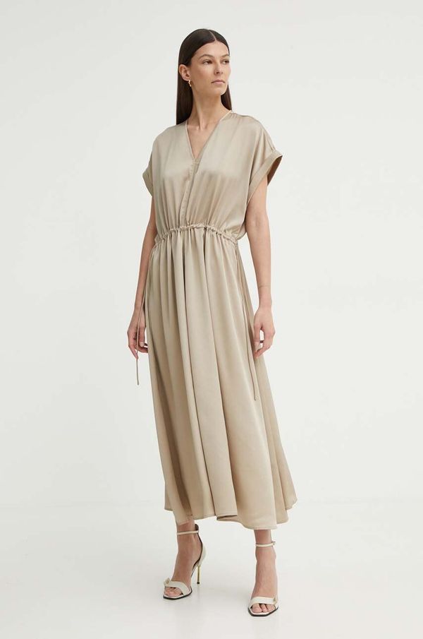 Bruuns Bazaar Haljina Bruuns Bazaar AcaciaBBGalina dress boja: bež, midi, oversize, BBW3908