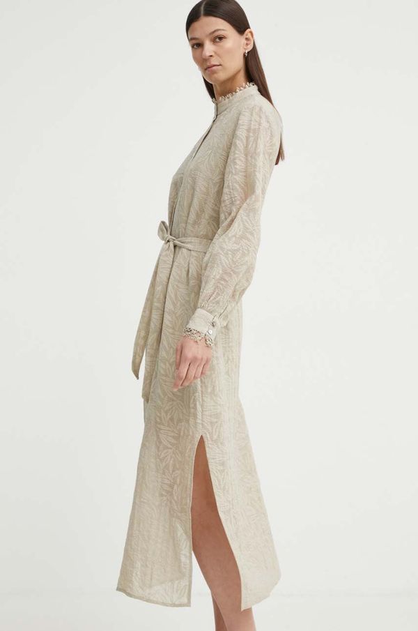 Bruuns Bazaar Haljina Bruuns Bazaar MacluraBBCarlia dress boja: bež, maxi, ravna, BBW3994