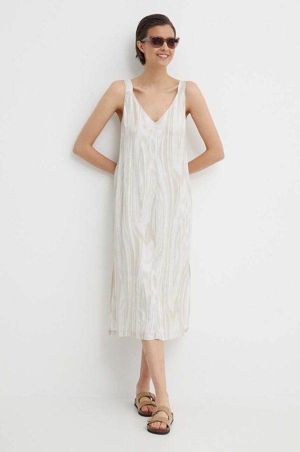 Calvin Klein Haljina Calvin Klein boja: bež, midi, ravna, K20K206685