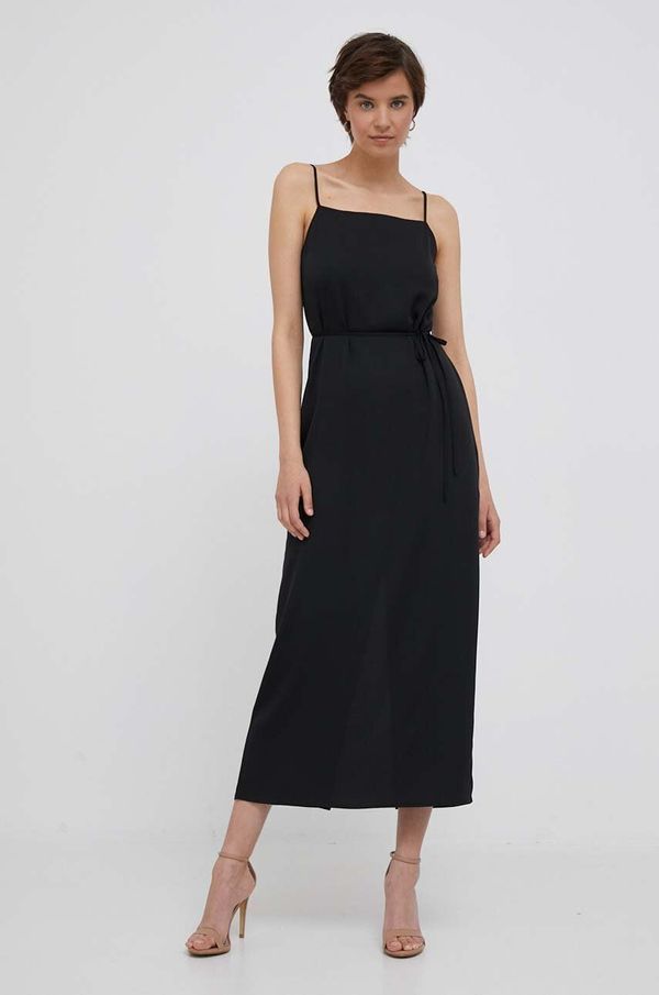 Calvin Klein Haljina Calvin Klein boja: crna, maxi, ravna