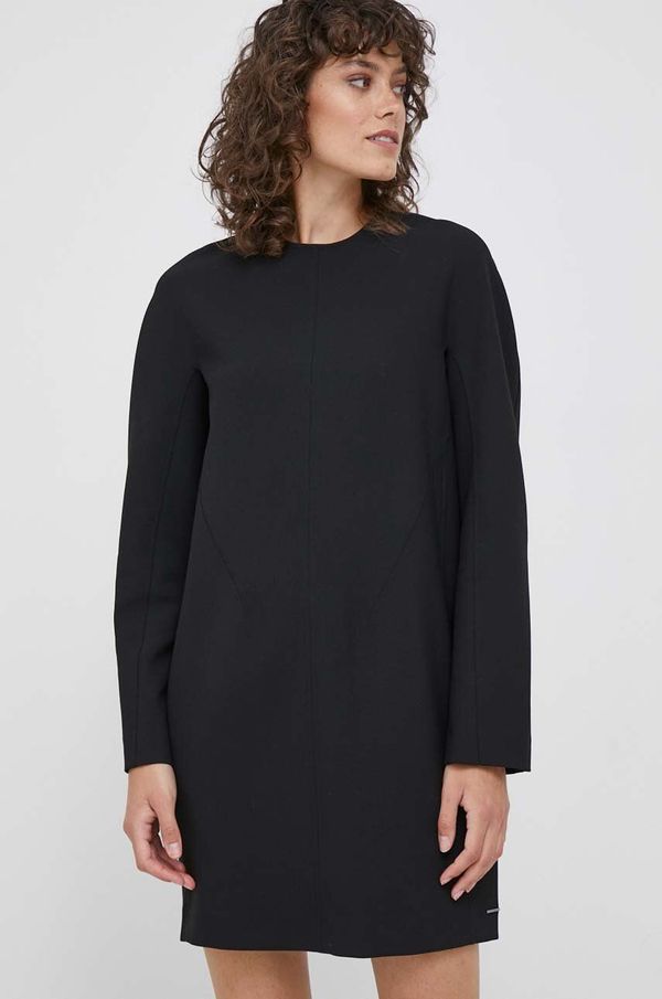 Calvin Klein Haljina Calvin Klein boja: crna, mini, ravna