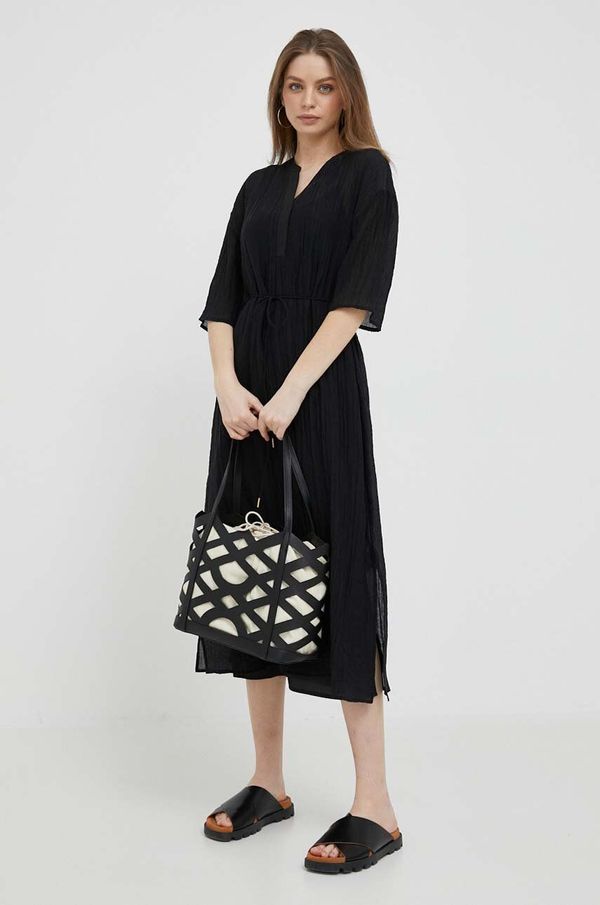 DKNY Haljina Dkny boja: crna, midi, oversize