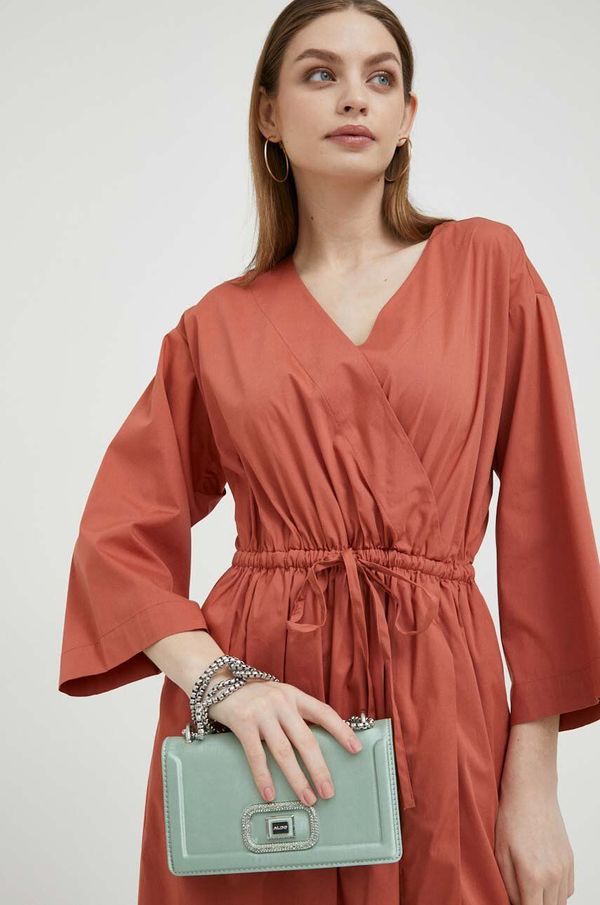 DKNY Haljina Dkny boja: narančasta, midi, širi se prema dolje