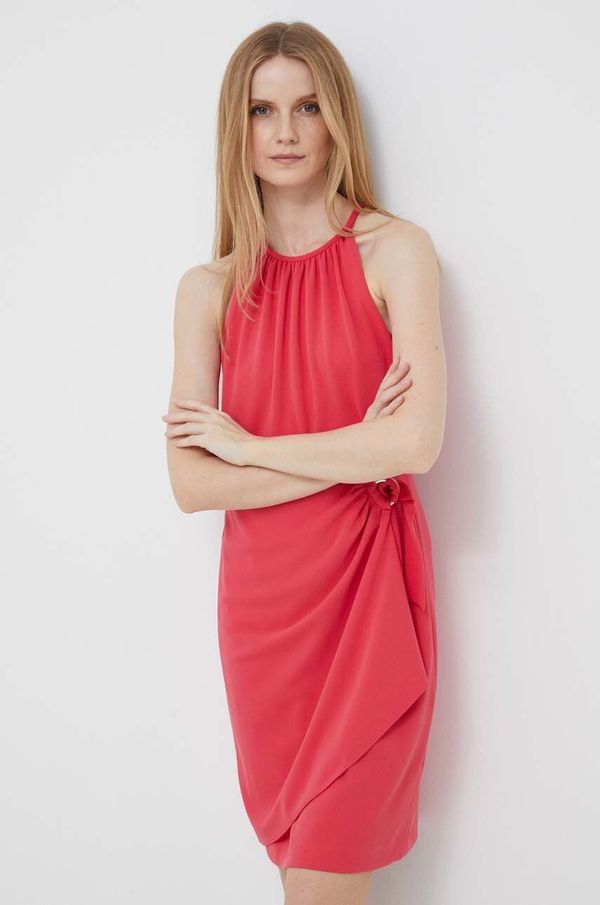 DKNY Haljina Dkny boja: ružičasta, mini, ravna