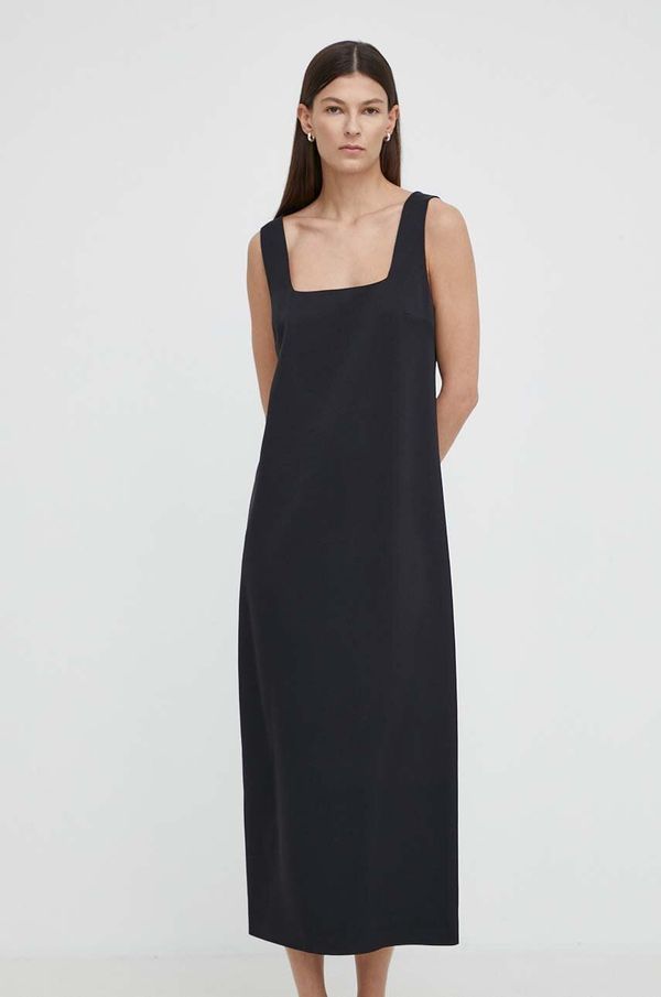 Drykorn Haljina Drykorn ELANA boja: crna, maxi, ravna, 130014 60613
