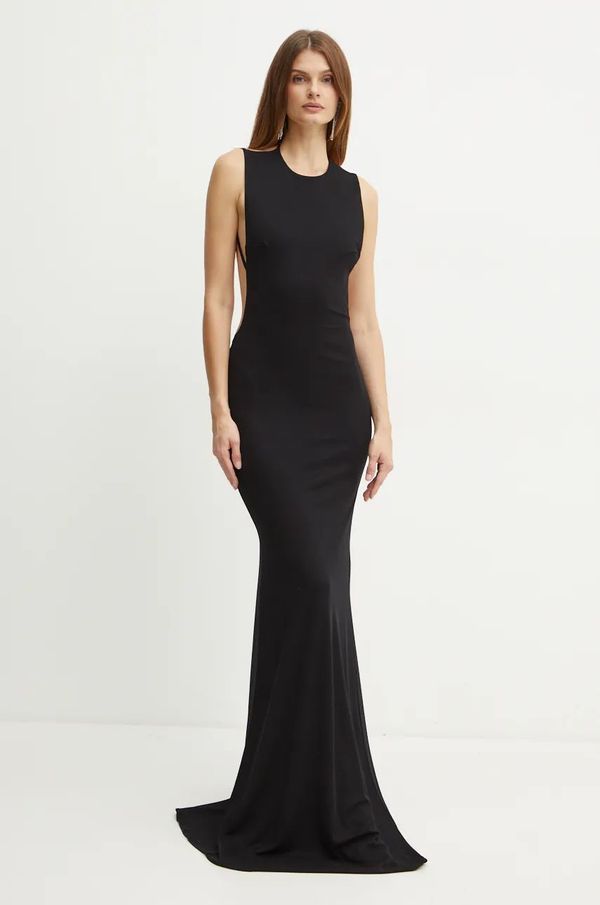 Elisabetta Franchi Haljina Elisabetta Franchi boja: crna, maxi, uska, AB58642E2 NORBLIN