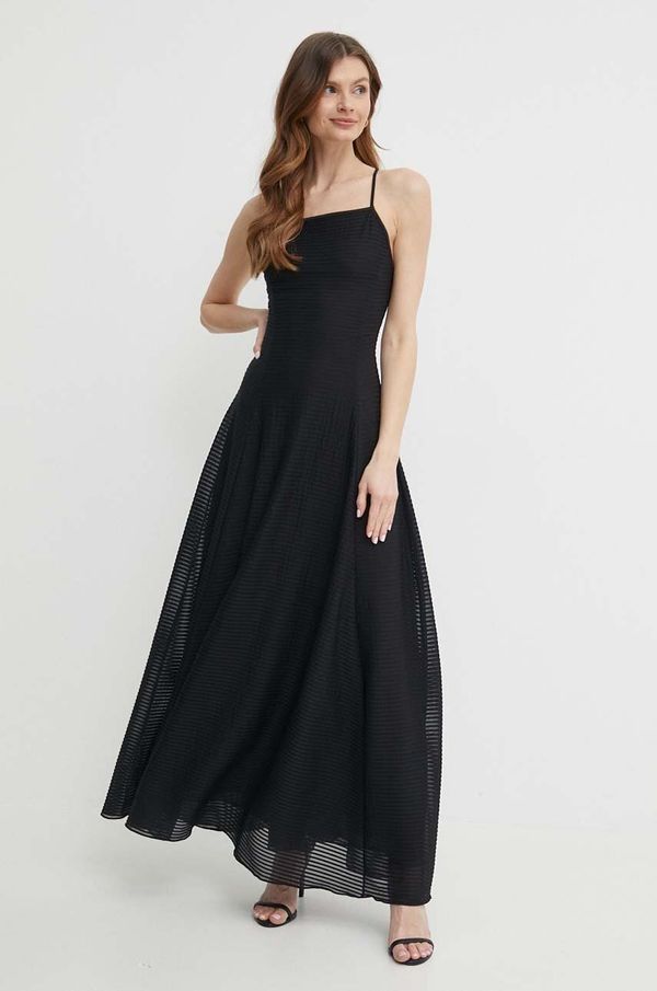 Emporio Armani Haljina Emporio Armani boja: crna, maxi, širi se prema dolje, 3D2A7J 2JJHZ
