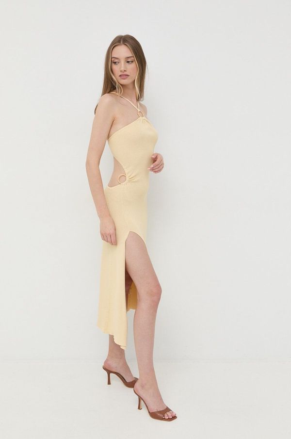 For Love & Lemons Haljina For Love & Lemons boja: bež, maxi, ravna